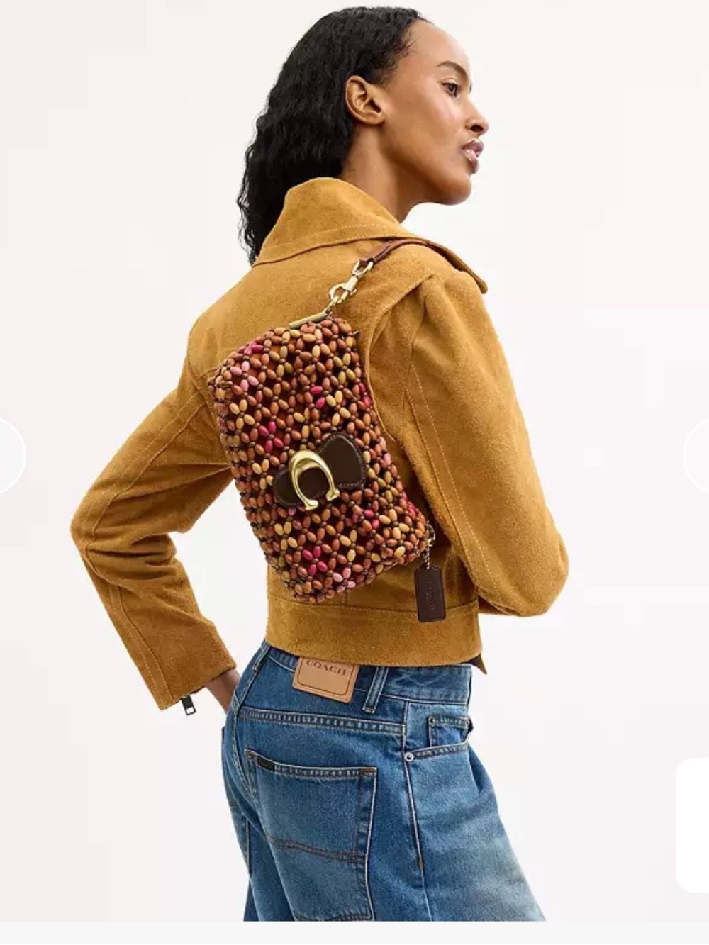 Coach Multicolor Beaded Mini Shoulder Bag Tabby 26